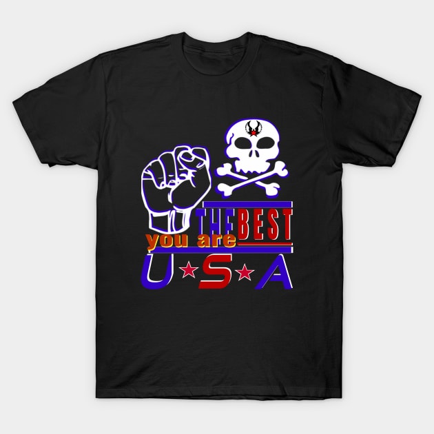 You Are The Best USA Design the strongest sea pirates- Iron hand T-Shirt by Top-you